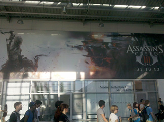 Affiche Assassin's Creed 3 dans l'allée principale du salon
